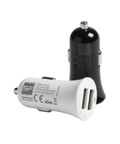 Alimentatore presa auto 5V 2.4 a 2 USB | Basic Sfuso