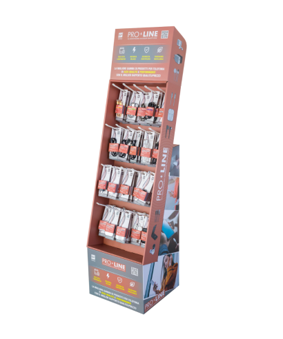 Espositore da Terra tipo F | Gamma Pro-Line in Blister
