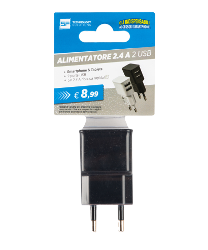 Alimentatore 5V 2.4A da muro | Basic in Blister