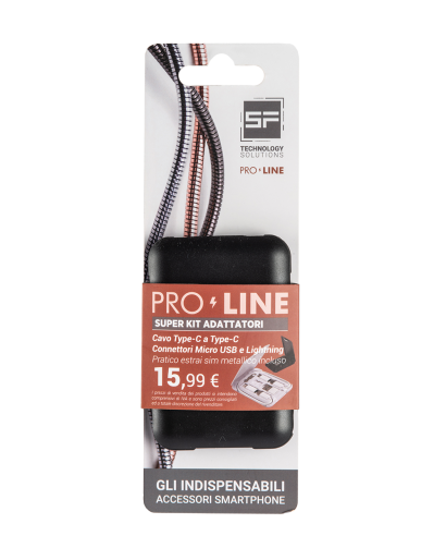 All in one kit adattatori con attacco Type-C | Pro-Line in Blister