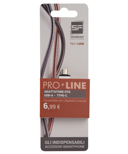 Adattatore otg da USB-a a type-c | Pro-Line in Blister