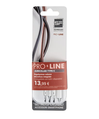 Auricolari type-c | Pro-Line in Blister