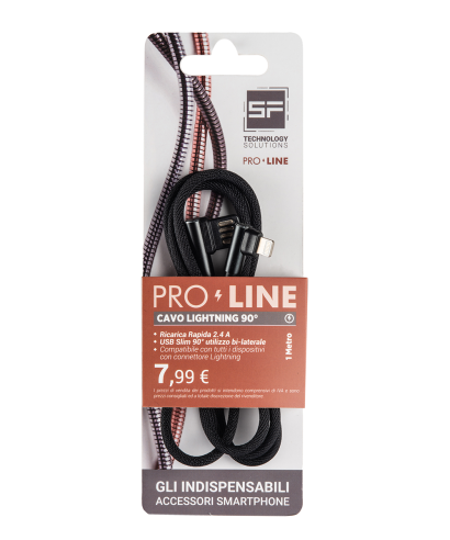 Cavo USB 90° lightning 90° | Pro-Line in Blister