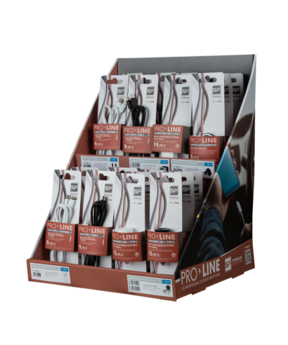 Espositore da Banco tipo L | Gamma Pro-Line in Blister